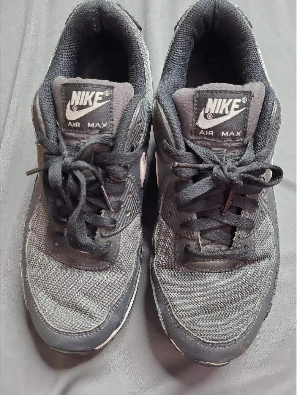 Nike Air Max 90 Shoes Mens 10 Black Running Sneakers Gym CN8490-002 Athletic